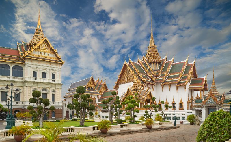 Photo of The Grand Palace, a complex of buildings at the heart of Bankgok, Thailand