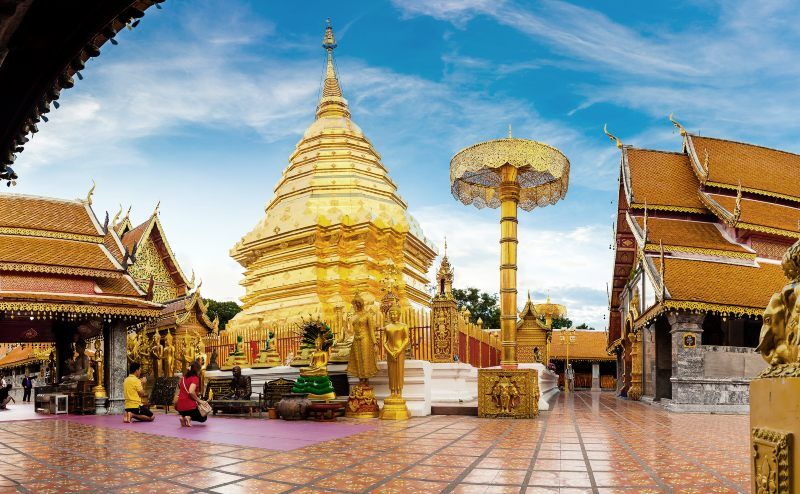 Golden mount of Wat Phra That Doi Suthep 