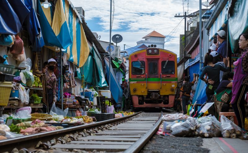 Maeklong Railway Market, Thailand