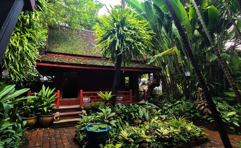 One of the buildings at the Jim Thompson House Bangkok