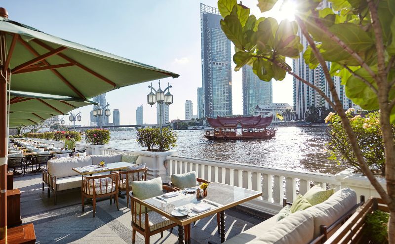 Bangkok unique hotels - Mandarin Oriental Hotel with its river view
