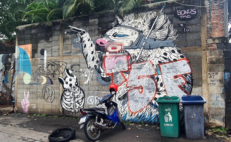 Bonus TMC Bangkok artist with motorbike