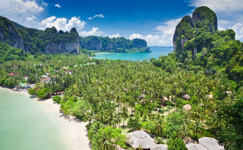 Beautiful Railay bay from view point, Krabi, Thailand