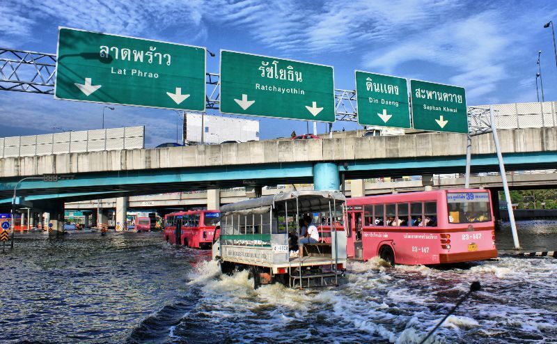 Bangkok wet season flooding