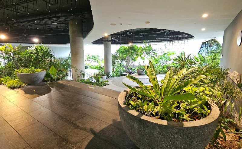 The Sky Garden on level five of EmQuartier