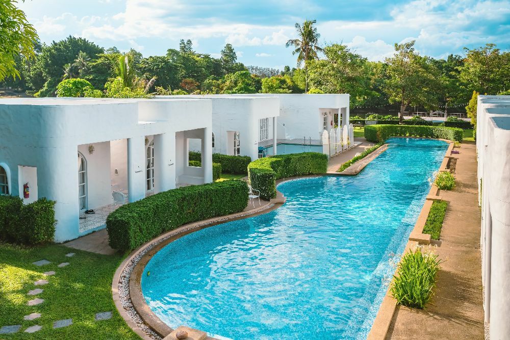 Pool access rooms at Villa La Flora Kanchanaburi 