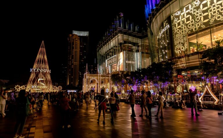 icon Siam Mall in Thailand at Christmas