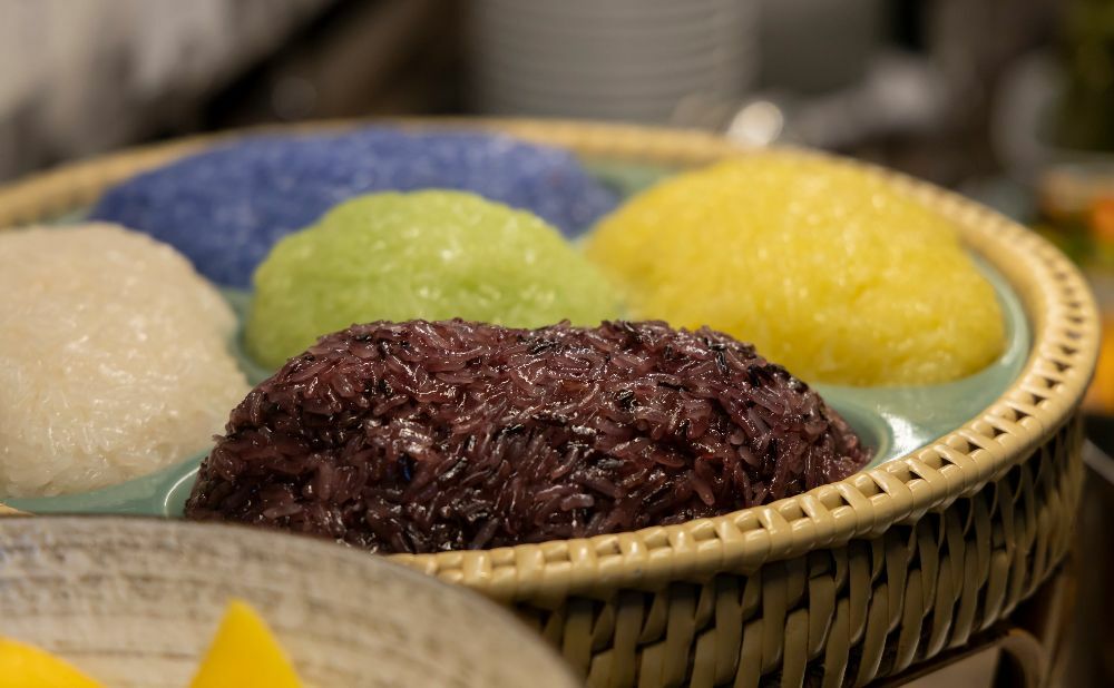 coloured sticky rice 