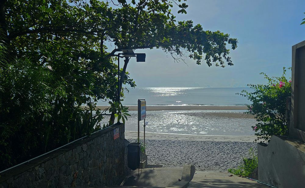 Typcial beach entry along Hua Hin beach