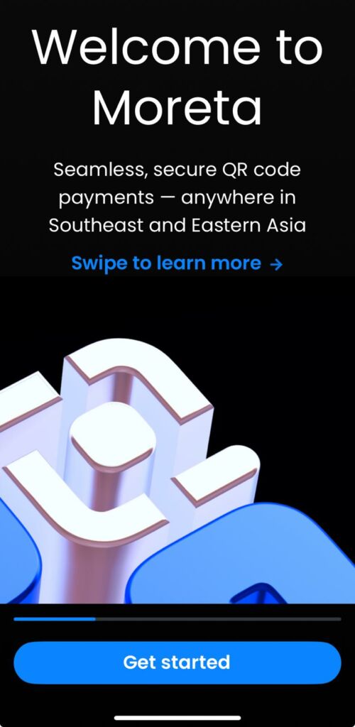 Welcome to Moreta QR payment screen