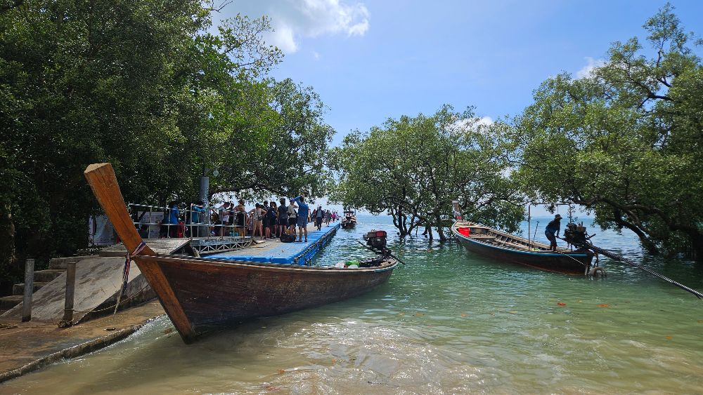 Arriving at Railay Beach