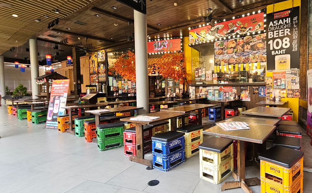 a Japanese bar at Centralworld Bangkok