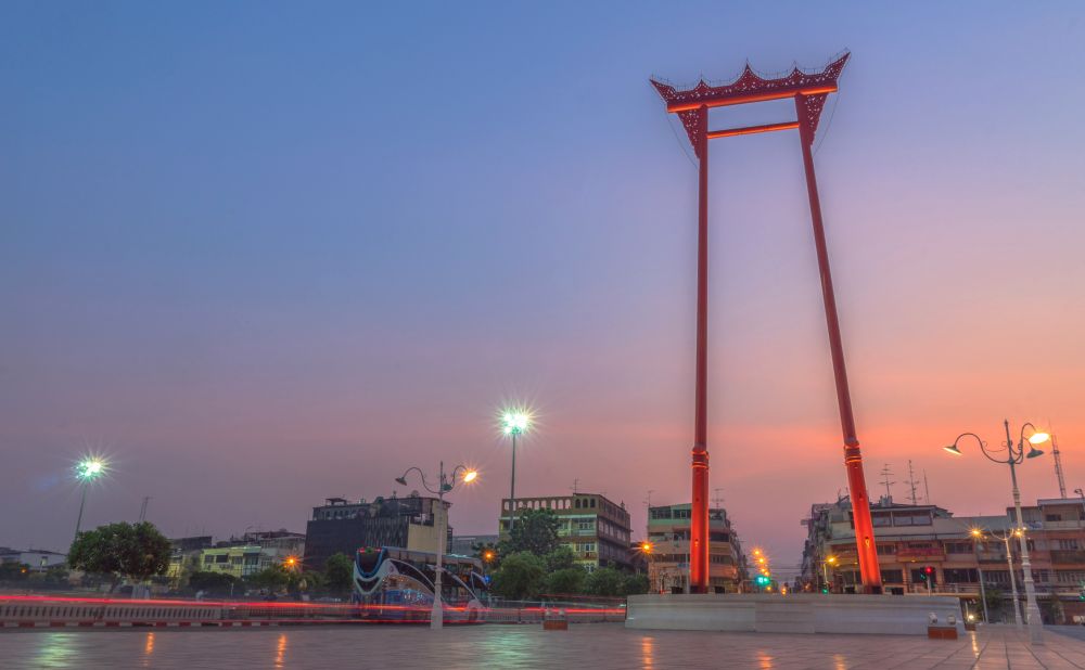 The Giant Swing in Chinatown is visble from Swing Bar