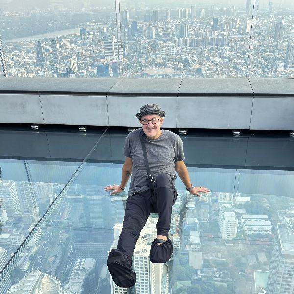 Charles at Mahanakhon Tower in haze