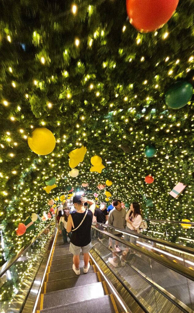 Central Embassy Xmas escalator
