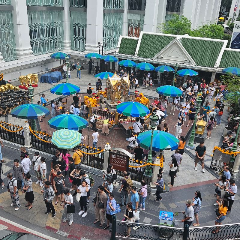 Erawan Shrine viewed from above