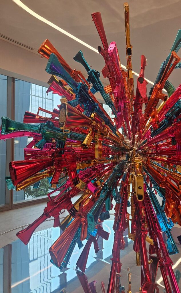 There are installations across the One Bangkok building