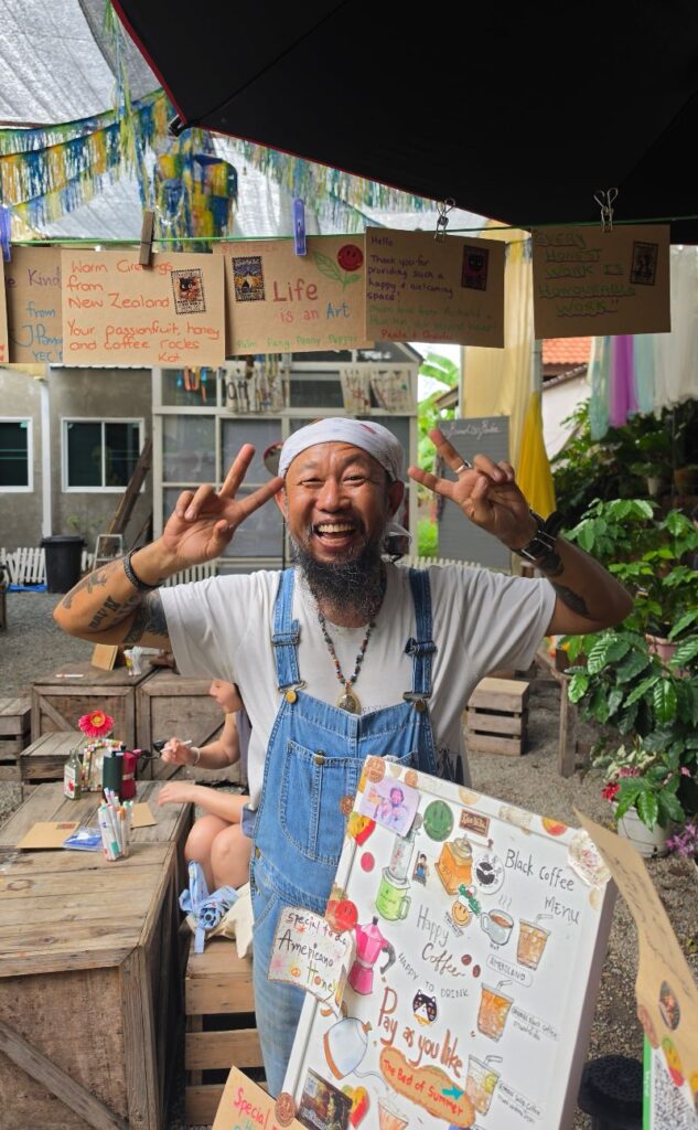 The coffee man at Chaa Cham Market