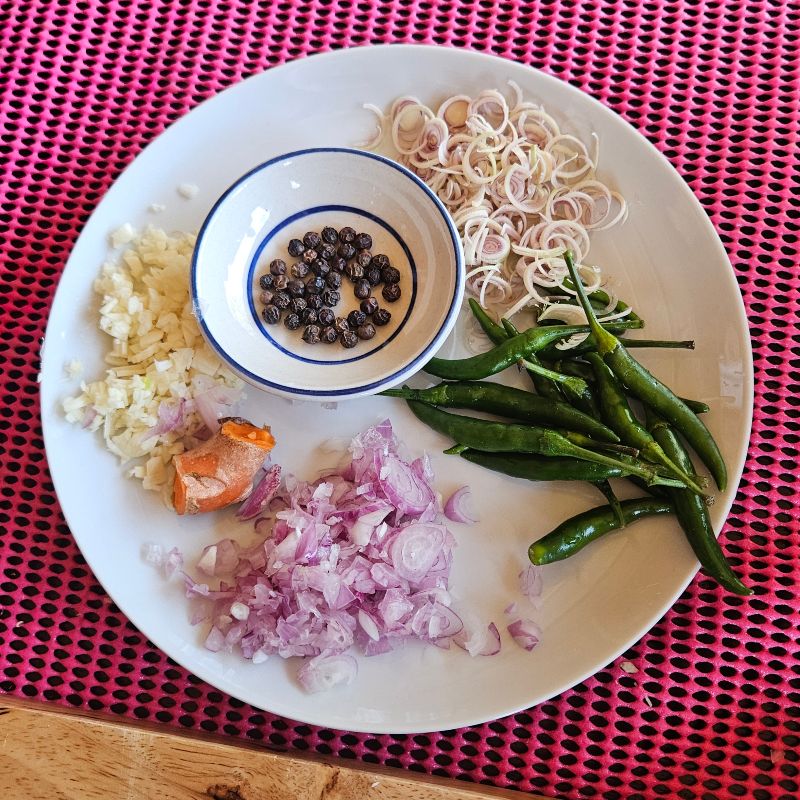 ingredients for our curry paste